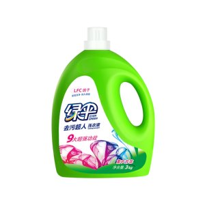 绿伞 护色深层洁净护理 无磷配方洗衣液 3kg 薰衣草