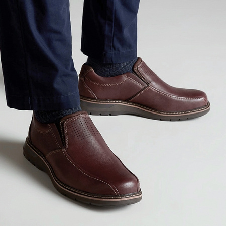 clarks 其乐 Un Ramble Step 男士休闲皮鞋