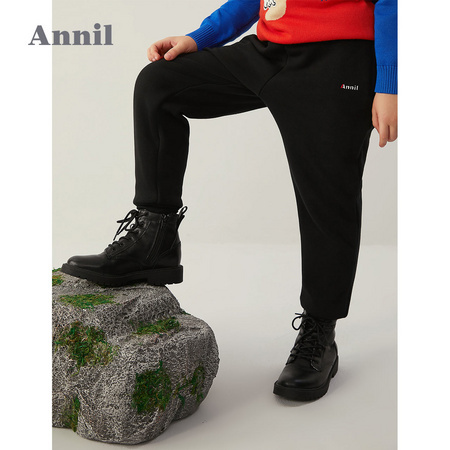 历史低价：安奈儿 男童保暖加绒长裤