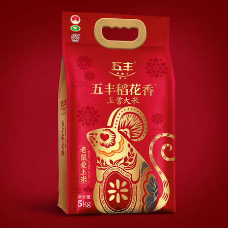 华润 五丰稻花香五常大米 5kg