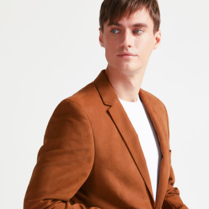 拉夫劳伦制造商 本米 男麂皮绒休闲夹克