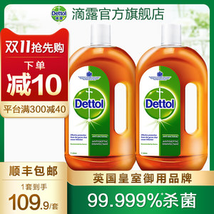 滴露 家用消毒液 1L*2瓶