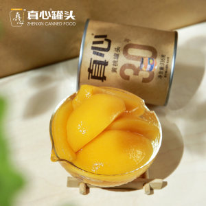 真心 黄桃罐头 336g*6罐 0防腐剂