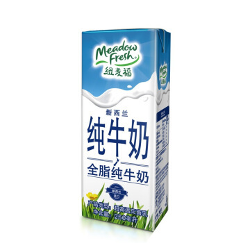 88VIP：Meadow Fresh 纽麦福 全脂纯牛奶高钙奶 250ml*24盒 *3件