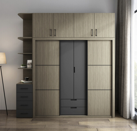 ANBEGE 安贝格 K062 北欧推拉门衣柜 1.6m