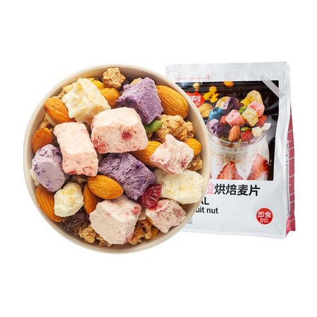 88VIP：福事多 酸奶果粒烘培麦片 500g *2件