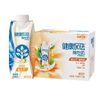 vitasoy/ 维他奶 健康加法益生元+植物奶 250ml*12盒 *4件