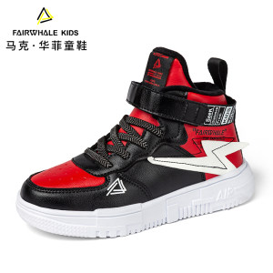 马克华菲 儿童秋冬款 高帮运动板鞋