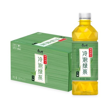 Tingyi 康师傅 无糖冷泡绿茶 350ml*15瓶