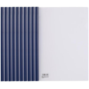 Comix 齐心 10个装 强力加厚型抽杆夹 Q310 蓝色 *5件