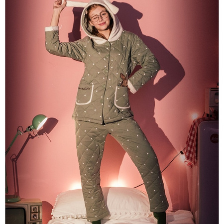 聚划算百亿补贴：FENTENG 芬腾 J98151009 女士珊瑚绒睡衣