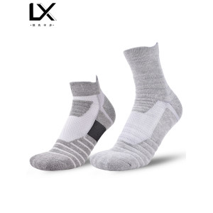 男士加厚毛巾底 专业运动船袜/中筒袜 3双装