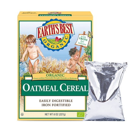 Earth's Best 爱思贝 婴儿有机高铁燕麦米粉糊版 227g *2件