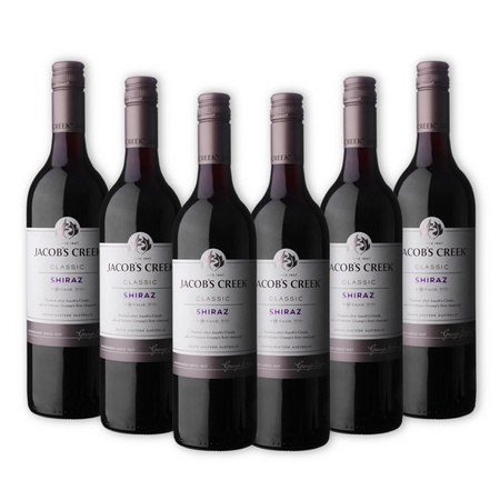 88VIP：JACOB'S CREEK 杰卡斯 经典西拉干红葡萄酒 750ml*6瓶