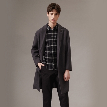 聚划算百亿补贴：Teenie Weenie TNJW201107K 男士中长款毛呢大衣