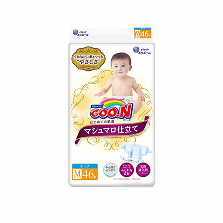 历史低价：GOO.N 大王 棉花糖系列 婴儿纸尿裤 M46/L38/XL30 *2件