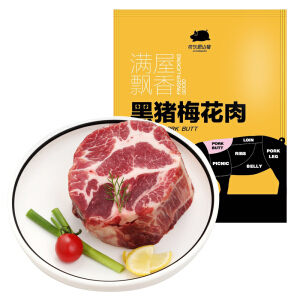 限地区： 京东跑山猪 黑猪梅花肉 400g
