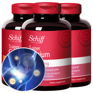 美国原产 Schiff 液体钙软胶囊 120粒*3瓶 比钙片更易吸收