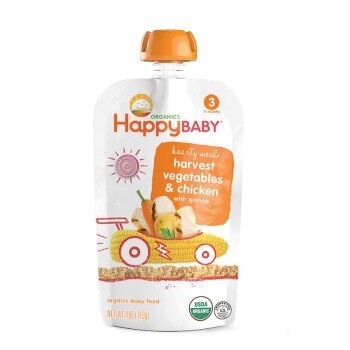 HAPPYBABY 禧贝 蔬菜鸡肉藜麦佐餐泥 113g/袋 *19件