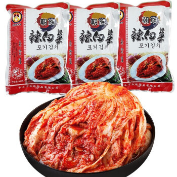 众缘阿妈妮 辣白菜 韩国泡菜 500g*3袋