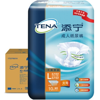 TENA 添宁 干爽亲肤成人纸尿裤 L号 80片 *2件
