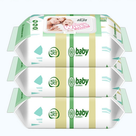 格润 婴儿带盖手口湿巾 10大包