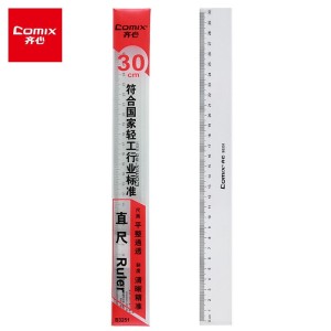 凑单品： Comix 齐心 B3251 耐磨损塑料直尺 30cm