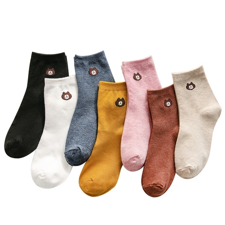 Jennifer Date 珍妮弗日记 ZNF0119 女士短袜子 7双装