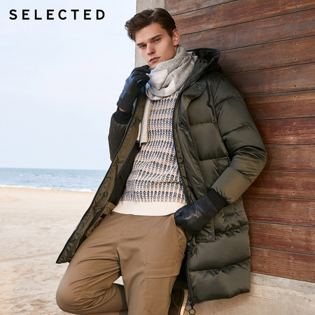 移动端、聚划算百亿补贴：SELECTED 思莱德 419412581 男士中长羽绒服