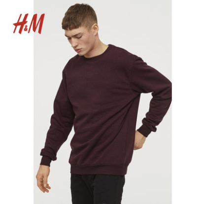 限尺码：H&M DIVIDED 0685813 男装纯色卫衣