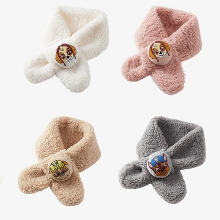 汪汪队立大功 儿童保暖羊卷绒围巾 1条装