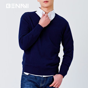  拉夫劳伦制造商 本米 男300克重A级羊绒羊绒衫