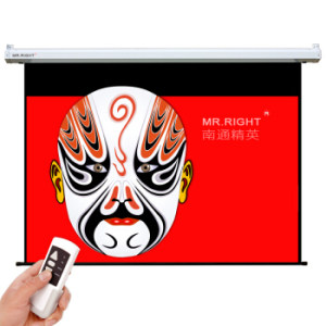 MR.RIGHT 南通精英 100英寸 16:9 电动玻纤幕布