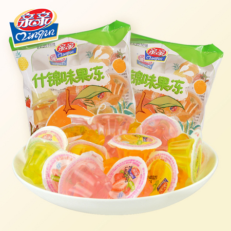 亲亲 果冻 什锦味水果果冻 360g*6袋