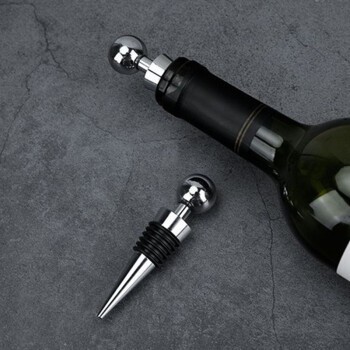 SANLI 三笠 锌合金圆头六丝红酒酒塞 2个装