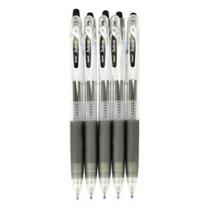 京东PLUS会员： PILOT 百乐 LJU-10EF Juice彩色果汁笔 黑色 0.5mm 5支装