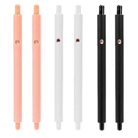 千奕 裸熊系列按动中性笔 裸熊限定联名表情笔 0.5mm 6支装