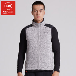 清仓M码 地球科学家 Polartec 200面料 男厚款抓绒马甲 轻暖无静电 79元新低价