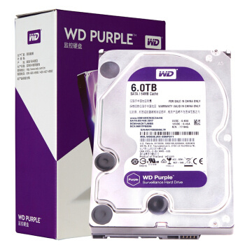 Western Digital 西部数据 紫盘 6TB 64M 监控硬盘(WD60EJRX)