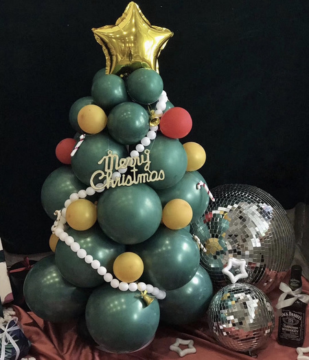 友忆诗 小红书圣诞树气球造型 10寸