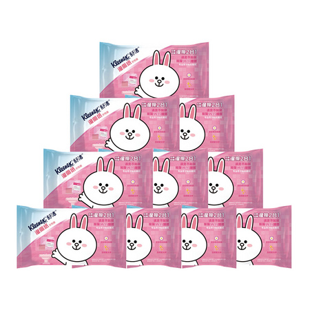 京东PLUS会员：Kleenex 舒洁 女性湿厕纸 24片*10包 +凑单品