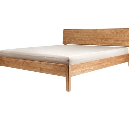 8H JM1 简约全实木床系列 原木色 150*200cm