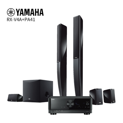 Yamaha 雅马哈 RX-V4A+NS-PA41 家用音响功放套装