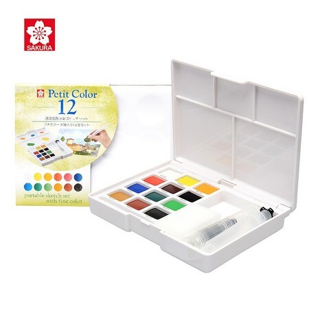 SAKURA 樱花 NCW-12H 固体水彩颜料 12色