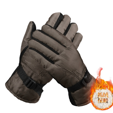 氹驰 骑行加绒保暖手套