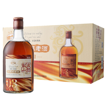古越龙山 绍兴黄酒 糯米花雕酒 半甜型 500ml*12瓶 *2件