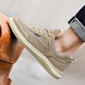 固特异 男士网面/皮面拼接款 复古休闲运动鞋