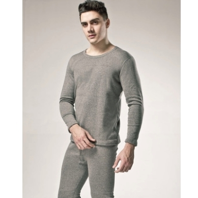 Langsha 浪莎 男女圆领棉毛保暖内衣套装