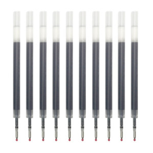 京东PLUS会员： ZEBRA 斑马 中性笔芯 0.5mm 黑色 10支装 *4件