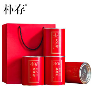 朴存 大红袍乌龙茶 100g*4罐